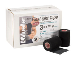 Mueller Sports Medicine Athletic Tape Flexlight™ 3 Inch X 7-1/2 Yard Black NonSterile