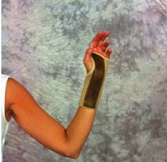 Scott Specialties Wrist Brace Contoured Aluminum / Elastic / Vinyl Left or Right Hand Beige Large