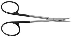 V. Mueller Iris Scissors V.Mueller® SuperCut 4-1/2 Inch Length Surgical Grade Stainless Steel NonSterile Finger Ring Handle Straight Sharp Tip / Sharp Tip - M-806977-3258 - Each