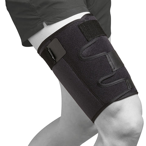Orthozone Thermoskin Sport Adjustable Thigh, One Size - Black
