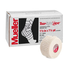 Mueller Sports Medicine Athletic Tape Tear-Light Tape® 1-1/2 Inch X 7-1/2 Yard White NonSterile