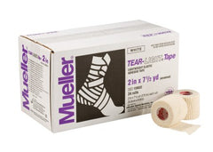 Mueller Sports Medicine Athletic Tape Tear-Light Tape® 2 Inch X 7-1/2 Yard White NonSterile