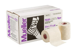 Mueller Sports Medicine Athletic Tape Tear-Light Tape® 3 Inch X 7-1/2 Yard White NonSterile
