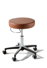 Midmark Air Lift Exam Stool Ritter® 276 Classic Series Backless Pneumatic Height Adjustment 5 Casters Chrome Geyser