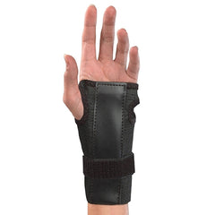 Mueller Sports Medicine Wrist Brace Fabric / Metal Left or Right Hand Black One Size Fits Most