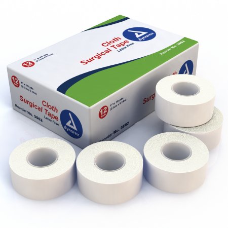 Dynarex Medical Tape Dynarex® Cloth 1 Inch X 10 Yard White NonSterile