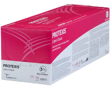 Cardinal Surgical Glove Protexis™ Latex Classic Size 6.5 Sterile Pair Latex Extended Cuff Length Smooth Cream Not Chemo Approved - M-807828-3947 - Case of 200