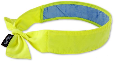 Ergodyne Evaporative Cooling Bandana with Cooling Towel Chill-Its® Lime One Size Fits Most