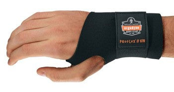 Ergodyne Wrist Support ProFlex® 670 Ambidextrous Single Strap Neoprene Left or Right Hand Black Medium