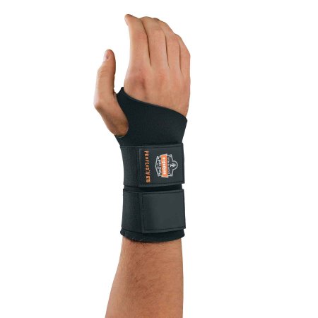 Ergodyne Wrist Support ProFlex® 670 Ambidextrous Double Strap Neoprene Left or Right Hand Black Small