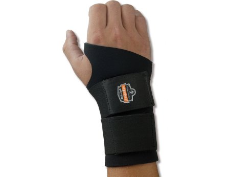 Ergodyne Wrist Support ProFlex® 670 Ambidextrous Double Strap Neoprene Left or Right Hand Black X-Large