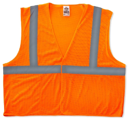 Ergodyne Safety Vest GloWear® 8210HL Class 2 Small / Medium Orange 1 Pocket Unisex