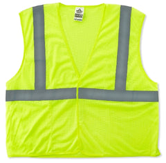 Ergodyne Safety Vest GloWear® 8210HL Class 2 Large / X-Large Lime Green 3 Pockets Unisex