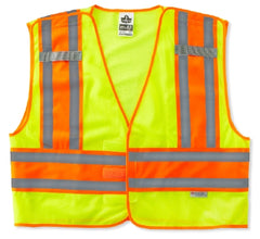Ergodyne Safety Vest GloWear® 8245PSV 4X-Large / 5X-Large Lime / Orange 4 Pockets Unisex
