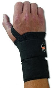 Ergodyne Wrist Support ProFlex® 4010 Double Strap Elastane / Elastic / Polyester Right Hand Black Small