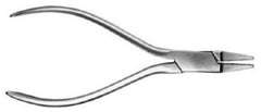 V. Mueller Flat Nose Pliers V. Mueller 5-1/2 Inch Stainless Steel Serrated Jaws 4 mm Wide - M-809918-4362 - Each