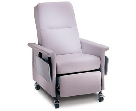 Champion Manufacturing Bariatric Manual Relax Recliner 58 Series Gray 3 Inch Thermoplastic Casters