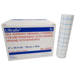 Derma Sciences Dressing Retention Tape Ultrafix® Skin Friendly Nonwoven 4 Inch X 11 Yard White NonSterile