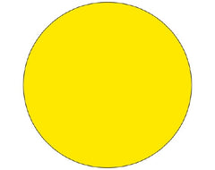 Shamrock Scientific Blank Label Shamrock Label Dot Yellow Litho Paper 3/4 Diameter - M-810405-3093 - Roll of 1