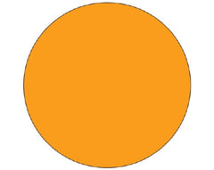 Shamrock Scientific Blank Label Shamrock Label Dot Orange Litho Paper 3/4 Diameter - M-810407-3203 - Roll of 1