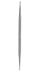 V. Mueller Stapes Curette V. Mueller® House 6-1/4 Inch Length Double-ended Serrated Handle 1.8 X 2.5 mm Tip / 1.8 X 3 mm Tip Oval Cup Tip - M-810672-3344 - Each