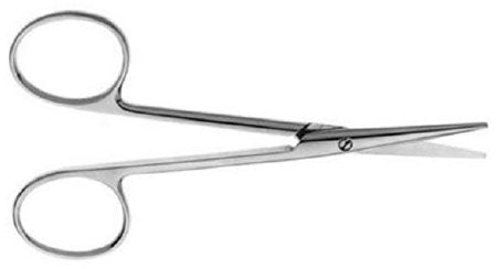 V. Mueller Strabismus Scissors Knapp Surgical Grade Slightly Curved Blunt Tip / Blunt Tip - M-810728-4360 - Each