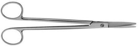 V. Mueller Facelift Scissors V. Mueller® Gorney 7-1/4 Inch Length Surgical Grade Stainless Steel NonSterile Finger Ring Handle Straight Blunt Tip / Blunt Tip - M-810732-4299 - Each