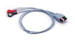 Mindray USA Mobility ECG Wire 36 Inch, 3-Leads, Snap Leads, Reusable For DPM 6, DPM 7, Panorama Telepack, Passport 2, Passport V, Spectrum, Spectrum OR, V12, V21, Passport 8, Passport 12, T1 Patient Monitor