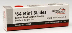 Surgical Blade McKesson Carbon Steel No. 62 Sterile Disposable Individually Wrapped - M-811443-2494 - Box of 12