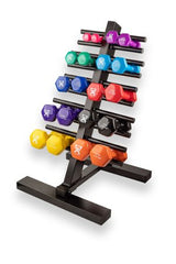 Fabrication Enterprises Dumbbell Set with Storage Rack 20 Piece Set with Floor Rack CanDo® 1 lbs. / 2 lbs. / 3 lbs. / 4 lbs. / 5 lbs. / 6 lbs. / 7 lbs. / 8 lbs. / 9 lbs. / 10 lbs.