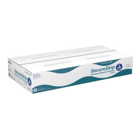 Dynarex Skin Closure Strip Secure Strip™ 1/2 X 4 Inch Nonwoven Material Flexible Strip White