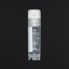 Globe Scientific CryoClear™ Cryogenic Tube Conical Bottom, Skirted Plain 12.5 X 48.4 mm 2 mL Without Color Coding Screw Cap Polypropylene Tube
