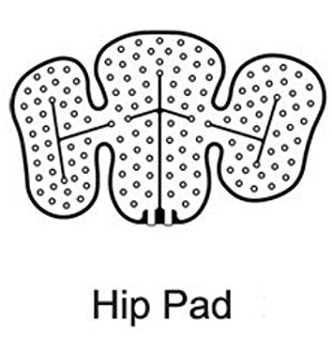 Ossur Cold Therapy Pad Ossur® Cold Rush® Left Hip One Size Fits Most Fabric / Vinyl Reusable