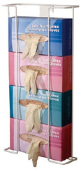 Unimed - Midwest Glove Box Holder Horizontal Mounted 4-Box Capacity White 4 X 11 X 22 Inch Coated Wire
