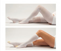 DJO Anti-embolism Stocking VenaFlow® AES Thigh High Small / Regular Yellow Inspection Toe