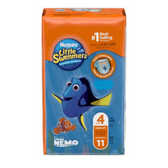 Kimberly Clark Unisex Baby Swim Diaper Huggies® Little Swimmers® Medium Disposable Heavy Absorbency - M-812721-4978 - Case of 88