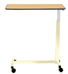 AmFab Company Overbed Table Deluxe Non-Tilt Automatic Spring Assisted Lift 28 to 45 Inch Height Range