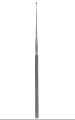 V. Mueller Ear Curette V. Mueller® Buck 5-7/8 Inch Length Single-ended Handle Size 2, 3.6 mm Tip Angled Blunt Round Loop Tip - M-813142-2519 - Each