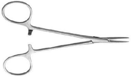 V. Mueller Hemostatic Forceps Micro-Line Halsted 5 Inch Length Mid Grade Stainless Steel Curved Delicate - M-813310-3665 - Each