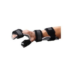 Patterson Medical Supply Resting Hand Splint Rolyan® Fabric / Plastic Right Hand Black / Gray Medium