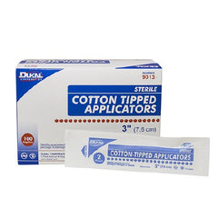 Dukal Swabstick Dukal™ Cotton Tip Wood Shaft 3 Inch Sterile 2 per Pack