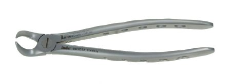 Miltex Extracting Forceps Xcision™ Lower Molars Cow Horn Surgical Grade Stainless Steel NonSterile NonLocking Fenestrated Plier Handle - M-813634-1395 - Each