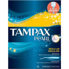 The Palm Tree Group Tampon Tampax® Pearl Regular Absorbency Plastic Applicator Individually Wrapped
