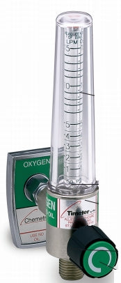 Allied Healthcare Timeter® Sure Grip Oxygen Flowmeter Single 0 - 15 LPM DISS Outlet Oxequip Adapter