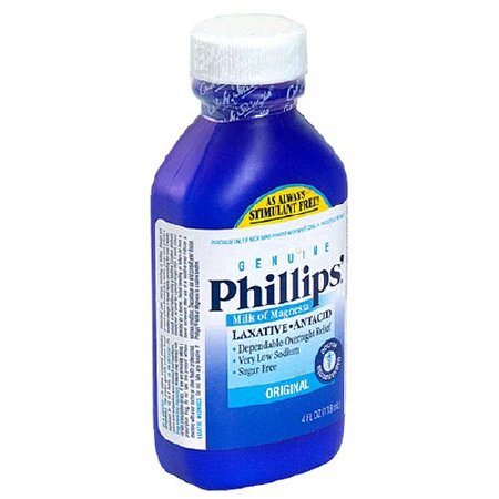 Bayer Laxative Phillips'® Milk of Magnesia Original Flavor Liquid 4 oz. 400 mg / 5 mL Strength Magnesium Hydroxide