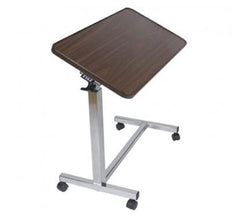 AmFab Company Overbed Table Versatilt Tilt-Top Automatic Spring Assisted Lift 26-1/2 to 39 Inch Height Range
