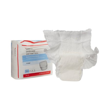 Cardinal Unisex Adult Absorbent Underwear Simplicity™ Pull On with Tear Away Seams X-Large Disposable Moderate Absorbency - M-814885-3391 - Bag of 14