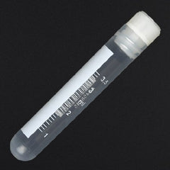 Globe Scientific CryoClear™ Cryogenic Tube Round Bottom Plain 12.5 X 76.4 mm 3.6 mL Without Color Coding Screw Cap Polypropylene Tube - M-1174761-4455 - Case of 500