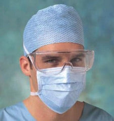 Molnlycke Surgical Mask Barrier® Special Anti-fog Pleated Tie Closure One Size Fits Most Blue NonSterile Not Rated