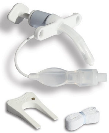 Smiths Medical Tracheostomy Tube Bivona® TTS™ Straight Neck Flange Size 5.5 Cuffed